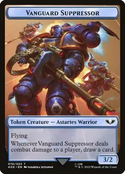 MTG - Soldier (004) Vanguard Suppressor Double-sided Token - Warhammer 40K - Image 3