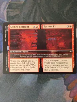 Spiked Corridor / Torture Pit | 7% Off 2+ | Duskmourn | NM | MTG - Image 1
