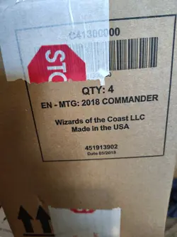 Magic the Gathering 2018 COMMANDER DECKS CASE Factory Sealed ALL 4 NEW MTG - Image 2