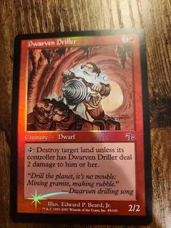 Judgment MTG FOIL Dwarven Driller Magic - Image 1