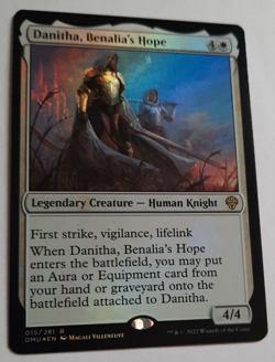 MTG 2022 Dominaria United DANITHA, BENALIA'S HOPE 015/281 Rare Foil M/NM - Image 2