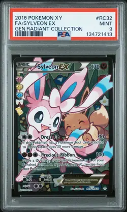 2016 Pokemon XY Generations Radiant Collection Sylveon Ex #RC32 PSA 9 - Image 1