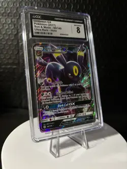 2017 Pokemon Umbreon GX Sun & Moon #80/149 graded CGC 8 - Image 1