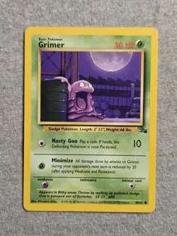 Pokemon TCG Grimer Fossil 48/62 Regular Unlimited Common - Image 1