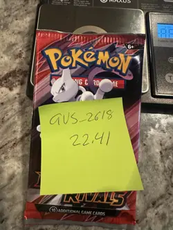 22.41g! HEAVY -Pokemon Destined Rivals Booster Pack (Sealed)-Possible GODU - Image 3