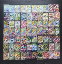 70 Lot Pokemon TCG S-Chineae SR&HR Mew Cinderace Crobat Blastoise Reshiram JD90 - Image 1