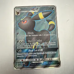Pokemon Umbreon GX (Full Art) 142/149 Sun & Moon Base Set Ultra Rare - NM - Image 1