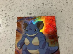 1999 Topps Pokemon TV #31 Nidoqueen Silver Foil Blue Logo - Image 2