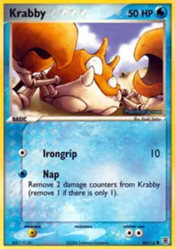 Lightly Played, English Pokemon Regular Krabby - 66/112 - Common EX FireRed & Le - Image 1