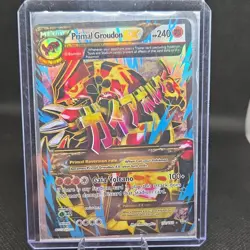Pokemon TCG Primal Groudon EX Full Art Holo Primal 240HP Standard Card - Image 1