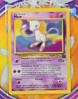 🔥Mew 8 Wizards of the Coast Black Star Promo 8/53 1999-2000 Basic Pokemon Card - Image 3