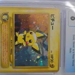 CGC 8 Pichu Japanese Neo Genesis 172 Holo Pokemon Card - Image 2