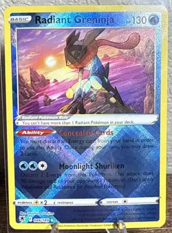Radiant Greninja 046/189 Radiant Rare SWSH10: Astral Radiance Pokemon Card - Image 1