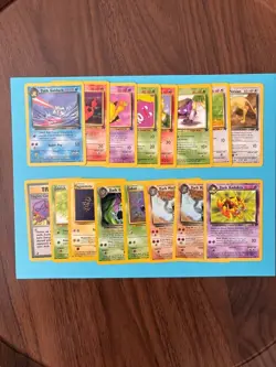 Team Rocket Pokemon Card Lot – 16 Cards – Vintage - Image 1