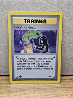 Erika's Kindness 103/132 Gym Challenge 1st Edition Rare Pokemon Card TCG - Image 1