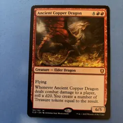 Ancient Copper Dragon Commander Legends: Battle for Baldur's Gate Mtg - Image 1