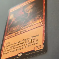 Ancient Copper Dragon Commander Legends: Battle for Baldur's Gate Mtg - Image 2