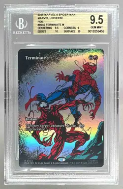 9459 Terminate 2025 Magic: The Gathering Marvel Universe Eternal-Legal BGS 9.5 - Image 1