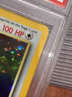 1999 POKEMON FOSSIL #4 DRAGONITE-HOLO PSA 6 - Image 3
