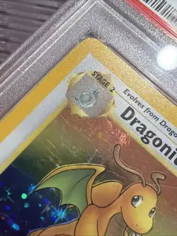 1999 POKEMON FOSSIL #4 DRAGONITE-HOLO PSA 6 - Image 4