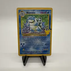 Pokemon TCG 25th Celebrations Blastoise Holo 2/102 NM Mint - Image 1