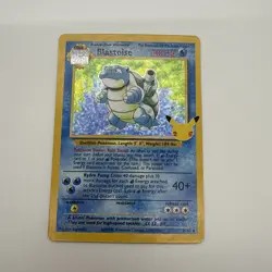 Pokemon TCG 25th Celebrations Blastoise Holo 2/102 NM Mint - Image 3