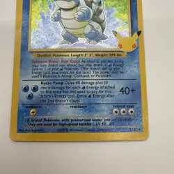 Pokemon TCG 25th Celebrations Blastoise Holo 2/102 NM Mint - Image 4