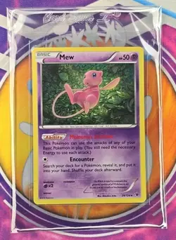 🔥Pokemon Mew TCG Holo Rare Card 29/124 XY Fates Collide 2016 Fresh Sleeved 👍📈 - Image 4