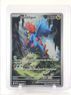 DRUDDIGON 2025 POKEMON WHITE FLARE ILLUSTRATION RARE 151/086 Q4339 - Image 1