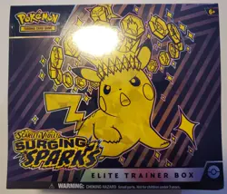 POKEMON TCG SCARLET VIOLET SURGING SPARKS ETB ELITE TRAINER BOX FACTORY SEALED - Image 1