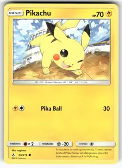 Pikachu SM - Unbroken Bonds Common Pokemon Near Mint or Better - Image 1