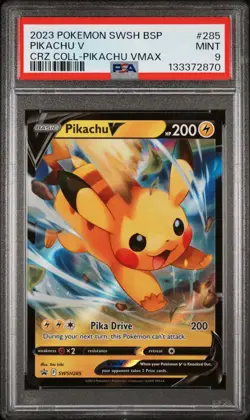(PSA 9) Pokemon: Crown Zenith – Pikachu V #SWSH285 [Promo/Full Art] - Image 1