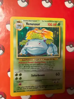 Pokemon Base Set 1999 Venusaur 15/102 | Unlimited | Holo Rare | LP - Image 5