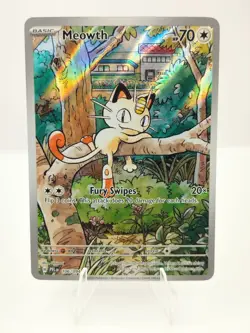 Pokemon Meowth IR 106/094 Phantasmal Flames English NM - Image 1