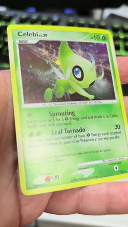 Pokemon Celebi 7/123 Holo Rare Mysterious Treasures Pokemon NM - Image 2