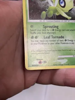 Pokemon Celebi 7/123 Holo Rare Mysterious Treasures Pokemon NM - Image 3