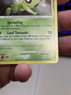 Pokemon Celebi 7/123 Holo Rare Mysterious Treasures Pokemon NM - Image 4
