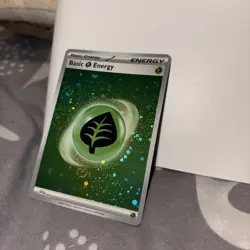Pokemon TCG Scarlet & Violet 151 Basic Grass Energy Cosmos Holo SVE EN 001 - Image 1