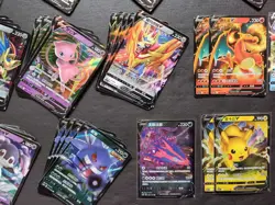200Lot Pokemon TCG S-Chinese RR Pikachu Charizard Mewtwo Gengar Eternatus#1 JD90 - Image 3