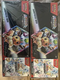 Pokemon Sam’s Club Prismatic Surprise Box + Booster Bundle Lot Of 6 [READ DESC] - Image 1
