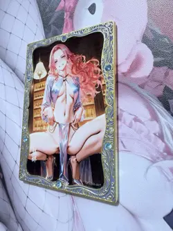 SERIALIZED 12/66 Rebecca Diamond Metal Card Spicy One Piece Waifu Goddess Story - Image 3