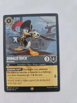 Disney Lorcana Donald Duck - Buccaneer 179/204 Character Card - Image 1