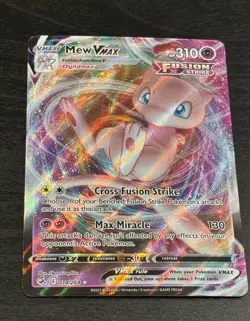 Pokemon Mew VMAX Fusion Strike 269/264 Holo English Card - Image 1