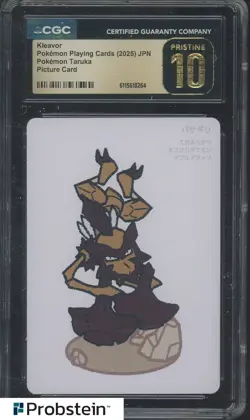 2025 Pokemon Japanese Takura Playing Cards Picture Card Kleavor CGC 10 - Image 1