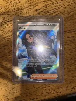 Pokemon TCG Greeta Obsidian Flames Full Art Holo Trainer Card 218/197 - Image 1