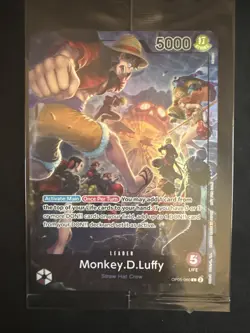 Monkey D Luffy PSA Magazine One Piece Promo Card OP05-060 English Sealed - Image 1
