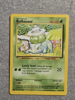 Bulbasaur 44/102 Unlimited Base Set Pokemon Card - Image 1