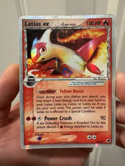 Pokemon Latias EX TCG Dragon Frontiers Holo Card 95/101 Delta Species - Image 1