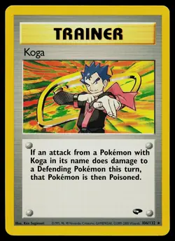 Pokemon Card - Koga Gym Challenge 106/132 Non Holo Rare - Image 1