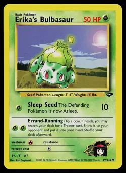 Pokemon Card - Erika's Bulbasaur Gym Challenge 39/132 Uncommon - Image 1